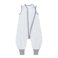 Miracle Baby Sleep Sack with Feet - 0.5 TOG 100% Breathable Cotton Wearable Blanket, Sleeveless Design Sleeping Bag for Baby - color: White Stars, size: 2-4 Years(L)