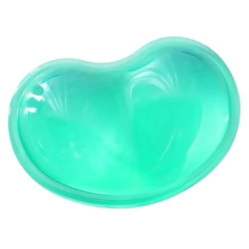 Ergonomic Gel Wrist Rest for Mouse, Computer Mouse Wrist Support for Arm Pain Relief, Heart-Shaped Cute Hand Wrist Cushion for Home and Office Working Gaming Anti-Fatigu - color: Green