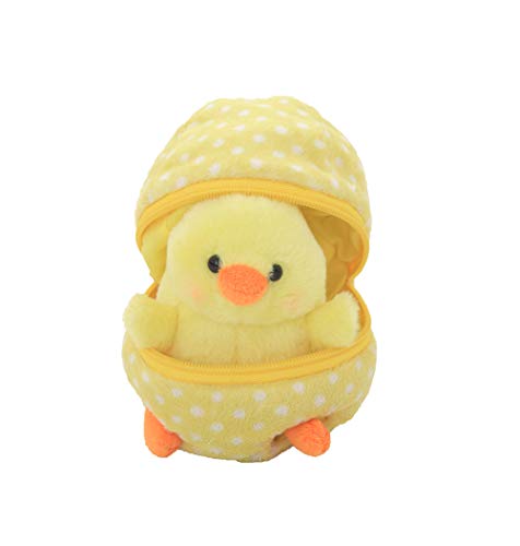 Easter Stuffed Animal - 6 inch - Surprise Zip up Egg Hideaway Springtime Inspired Plush Toy Gift for Kids, Boys and Girls - Easter Mother's Day Birthday (Chick-Egg) - color: Chick-egg
