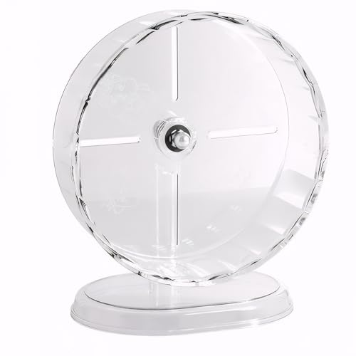 9.5in Large & Big Hamster Wheel (9.5inch) | Spacious 9.5 inch diameter prevents back bending. Silent bearing ensures quiet nights. Durable, easy to clean pet wheel - size: 9.5inch