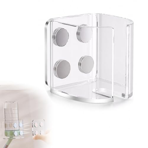 Hamster Water Bottles Holder with Magnetic,for Small Pets,Hamster Cage | Drop-Resistant Water Bottle Stand with Adjustable Height, Fits Bottles up to Dia 2 inches (No Water Bottle)