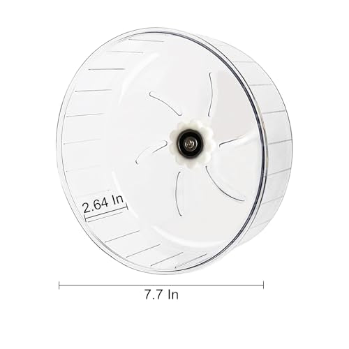 Super-Silent Hamster Exercise Wheel - Hamster Toys Cages Accessories 7.9 Inch Running Spinner Quite Runner for Small Animal Pet Gerbil Dwarf Syrian Hedgehog Rat Mouse Mice - size: 7.9 inch with no stand