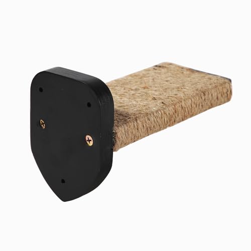 3 Pcs Cat Steps and Perches for Wall, Climbing Shelf With Hemp Rope, Wall-Mounted Furniture Set With Scratching Pads for Playing (Black) - color: Black