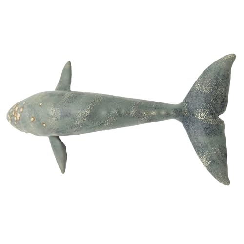 Gemini & Genius Sea Life Gray Whale, Large Grey Whale Realistic Wildlife Toy Replica Hand Painted Whale Figurine, Ocean Model Toy, Educational, Role Play, Swim, Bath and Collectors for Kids | Replica Hand Painted Whale Figurine, Ocean Model Toy, Education