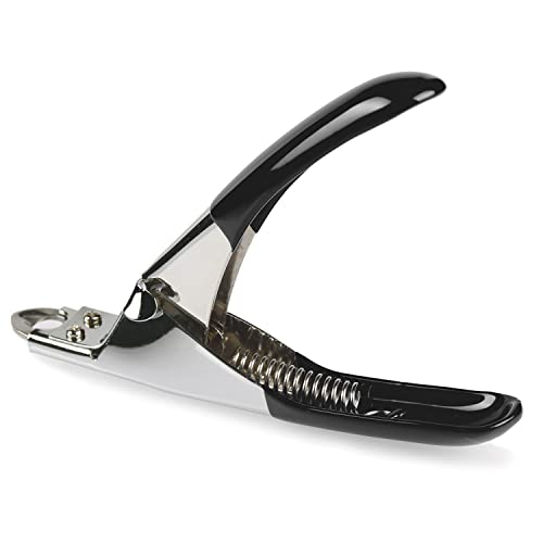 Dog Cat Pets Nail Clippers, Professional Pets Claw Trimmer with Free Nail File, Sharp Stainless Steel Blade, Sturdy Non Slip Handles - for Safe, Professional at Home Grooming - color: Black