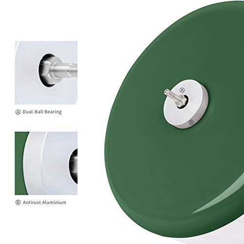 Niteangel Super-Silent Hamster Exercise Wheels: Quiet 10 inch Running Wheel | Can 10.6-13.4" Adjustable Height - No Bend Back Spinner Running for Dwarf Syrian Hamster Gerbils Mice Or Other Small Animal - color: Dark Green, size: Medium