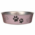 Loving Pets Bella Dog Bowls- Stainless Steel Dog & Cat Bowls - Spill Proof Dog Food Bowl, Cat Bowl, Puppy Essentials & Pet Supplies Great for Home & Travel (Large 35-65 lbs, Grape) - color: Grape, size: Large (35-65lbs)