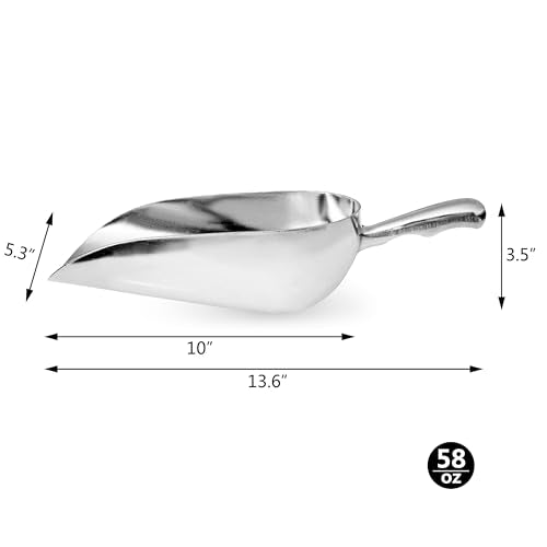 New Star 34585 Cast Aluminum Utility Scoop, 58-Ounce - size: 58-Ounce