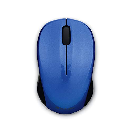 Verbatim 2.4G Wireless LED Silent Mouse - Noiseless and Silent Click Computer Mouse with Nano Receiver for Mac and PC - Blue - style: Blue Mouse