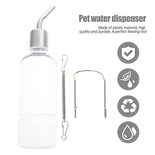 POPETPOP Hamster Water Bottle - Guinea Pig & Bunny No Drip Hanging Water Feeder for Small Animals