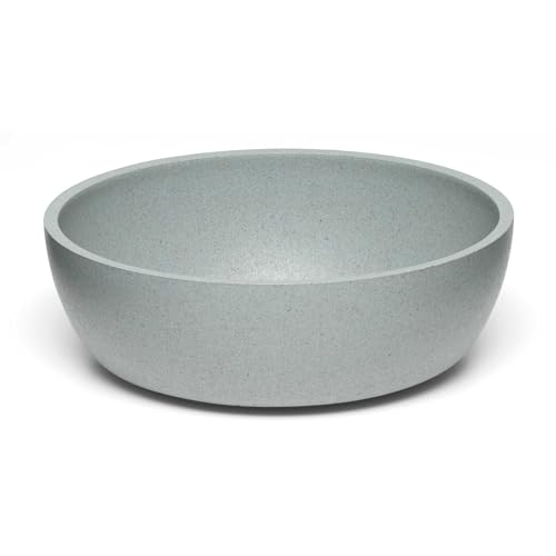 Loving Pets - Dolce Bamboo - Eco-Friendly Pet Bowls & Dishes for Dog, Cats, Puppy Food and Water Bowl -Sustainable and Dishwasher Safe, Made with Real Bamboo (Medium, Slate-Grey) - color: Slate Grey, size: Medium Bowl
