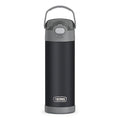 THERMOS FUNTAINER Water Bottle with Spout, 16oz, Matte Charcoal | Kids Stainless Steel Insulated Water Bottle, Keeps Drinks Cold Longer for School & Play, BPA-Free - color: Matte Charcoal, size: 16 Ounces