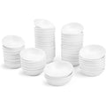 UIBFCWN 55 Pack Ceramic Dipping Bowls, 3 Inch Dipping Sauce Bowls/Dishes, 1.2 oz Soy Sauce Dish, Asian Dipping Dishes for Ketchup, BBQ, Side Dish, Sushi, Condiments, Appetizer - color: Round, size: 55 Pack