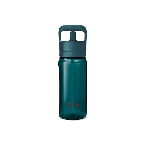 YETI Yonder 600 ml/20 oz Water Bottle with Yonder Straw Cap, Agave Teal - color: Agave Teal, size: 20 Ounces