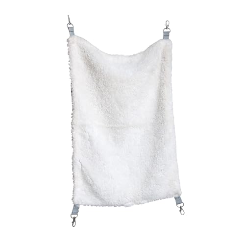 Prevue Pet Products Replacement Hammock - Cat Accessories for Cages, Hanging Bed, Soft & Comfortable with Metal Clips for Hanging, for Guinea Pigs, Rats, Ferrets, Chinchillas, & Small Animals - Gray