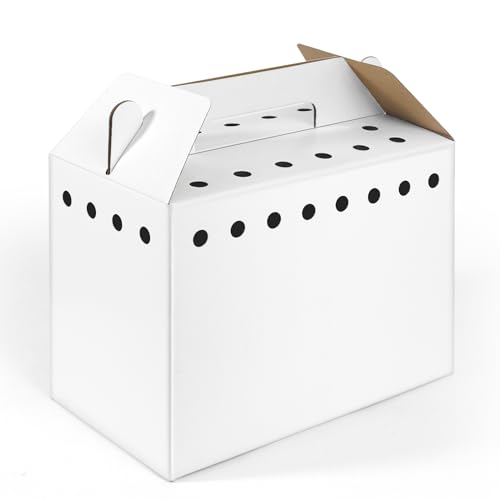 Disposable Cardboard Pet Carrier for Small Animals-12 Pack