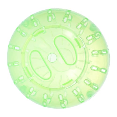 POPETPOP Hamster Running Ball 3.93-Inch Transparent Exercise Ball for Small Pets Gerbils Chinchillas and Guinea Pigs Lightweight Portable Toy for Indoor and Outdoor Play - color: Green