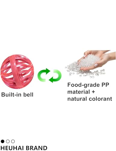 10 Pack Hollow Cutout Bell Play Balls for Ferret, Non Toxic, PP Material | Smooth Polished Edges, No Sharp Burrs, Gentle On Ferret Mouth and Paw