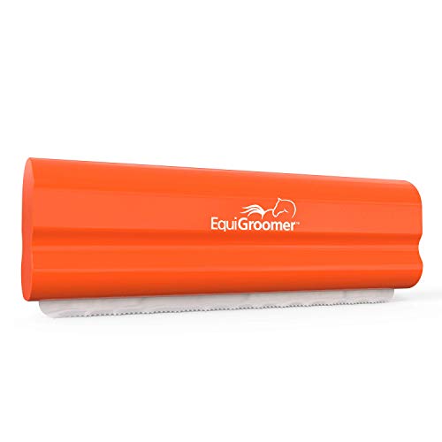 EquiGroomer 5-Inch Undercoat Deshedding Brush for Dogs & Cats, Orange | Best for dogs up to 100 lbs and cats of any size, short or long hair, stainless blade, no cutting or pulling - color: Orange, size: 5 Inch