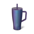 BrüMate Era 30 oz Tumbler with Handle and Straw | 100% Leakproof Insulated Water Bottle Tumbler with Lid and Flexible SoftSip Straw | Made of Stainless Steel | Cup Holder Friendly | 30oz (Dark Aura) - color: Dark Aura, size: 30oz