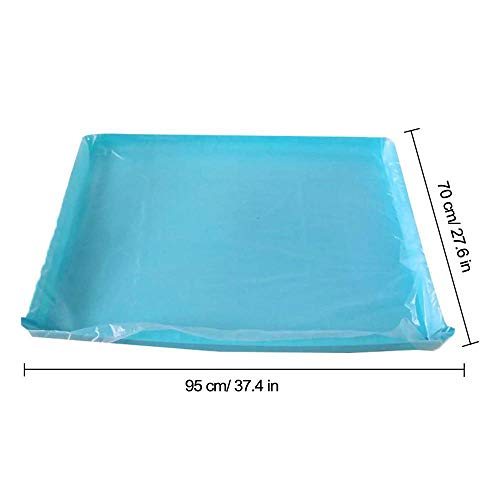Disposable Rabbit Cage Liner, Plastic Bunny Cage Mat Film to Replace Diapers Suitable for Most Rabbit, Hamster, Guinea Pigs & All Small Animals - 50PCS Universal Toilet Film, 37.4'' x 27.6'' - size: 50PCS