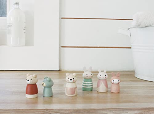 Tender Leaf Toys - Bear Tales - Wooden Dollhouse Add-on Dolls Playset, Figures of 3 Pcs Bear Family for Children - Inspires Endless Imaginative Play - Age 3+
