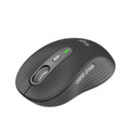 Logitech Signature Plus M750 Wireless Mouse – for Small to Medium Hands, SmartWheel, Bluetooth, Multi Device, 24-Month Battery, Silent Clicks, Customizable Side Buttons, Contoured Shape - Graphite | Wireless navigation with Bluetooth connectivity, USB rec