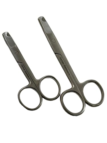 Set of 2 Cat Nail Cutters 3.5" + 4.5" Small Animals Claw Trimmer - Dog, Cat, Bird, Bunny - German Stainless Steel