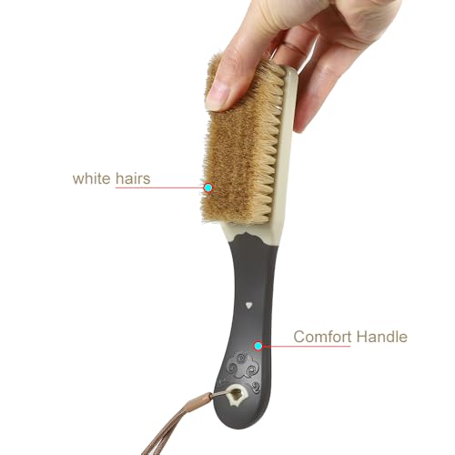 2 PCS Small Sand Brush Remover for Beach, Surf Off Beach Sports, Chairs, Pets and More