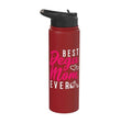 Best Degu Mom Ever Rodents Stainless Steel Insulated Water Bottle - color: Red
