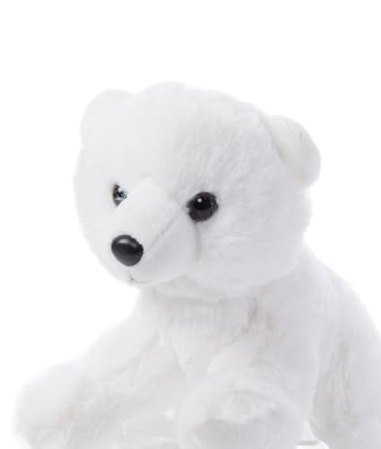 The Petting Zoo Polar Bear Stuffed Animal Plushie, Gifts for Kids, Wild Onez Babiez Zoo Animals, Polar Bear Plush Toy 6 inches - color: Polar Bear