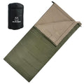 PO PO BEAR Zero Degree Sleeping Bag for Adults 100% Cotton Flannel Tall and Big - color: Green（0 F）, size: 84" x 40" Left Zip