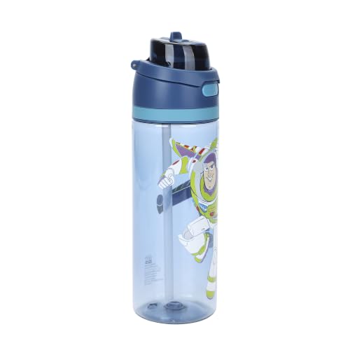 Bioworld Toy Story Buzz Lightyear 24 oz Navy Blue Plastic Water Bottle - color: Toy Story Buzz Lightyear Blue