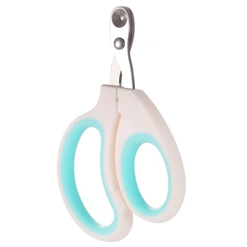 Cat Nail Clippers with Circular Cut Hole -Avoid Over Cutting Pet Nail Clippers -Sharp Angled Blade Professional Paw Trimmer Set for Novice Pet Families (Green) - color: Green
