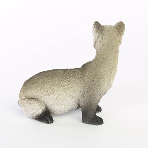 Conversation Concepts Ferret Figurine | Hand-Painted Animal Statue 2.25" | Animal Decor and Statue | Realistic Ferret Lover Gifts and Merch | Stone Resin Miniature Animal Figurine | Appx. 2.25 x 2" - color: Silver Mitt Ferret, size: Appx. 2.25"