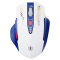 Uineer Bluetooth Mouse, Tri-Mode Wireless, Rechargeable, 3-Device Switch | Dual Bluetooth plus 2.4G connectivity, 3-device switching and a visible rechargeable battery level. - color: Blue White