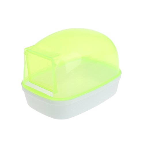 Hamster Sand Bath Critters Shower Toilet Bed Sand Container Bathtub for Small Mice Hedgehog Squirrel Hamster Guinea Pig