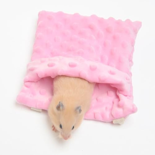 Sugar Glider Bonding Pouch Carrier Bag Sling Sleep Bag with Adjustable Strap for Travel Gliders Ferret Rat Hedgehog Hamster Small Pets (Pink) - color: Pink