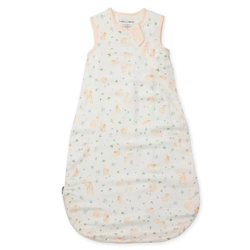 Loulou Lollipop Lightweight Muslin Wearable Baby Blanket Sleeping Bag, Unisex Infant Toddler, 0.5 TOG, 2-Way Zipper Sleepsack - color: Bunny Meadow, size: 18-36 Months