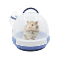 Hamster Carrier Cage Portable Cages Small Animals Carry Travel Case with Water Bottle Plastic Breathable Guinea Pig Outgoing Cage for Dwarf Hamster Ferret Chinchillas Hedgehog (Blue) - color: 【Blue】