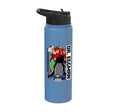 Sonic the Hedgehog - In the Zone - Dr. Eggman Stainless Steel Insulated Water Bottle - color: Light Blue
