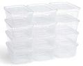 Rubbermaid Cleverstore Home/Office 6 Quart Clear Plastic Storage Tote Container Box Bin with Lid for Garage or Basement, (12 Pack) - size: 6 Qt - 12 Pack