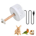 Quiet Pet Cage Fan, USB Small Animal Cooling Fan with Chew Proof Cord, 2 Speeds External Fan for Rabbit Guinea Pig Chinchilla Cage, Summer Ventilation
