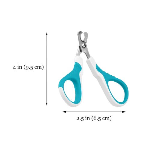 SunGrow Dog Nail Trimmer for Small and Medium Dogs, Cat Nail Claw Clipper, Non-Slip Handle, Professional Paw Grooming and Nail Care, Stainless Steel Blade