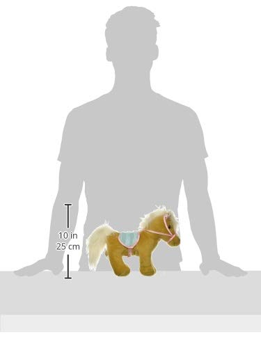 Pucci Pups Pucci Pals Plush Horse Carrier Set, Beige Horse Purse, Pet | Beige plush horse with white mane and tail, blue saddle, pink and blue carrier bag, carrot and comb for play, Pet, 2+ Years - style: Horse - Blue & Pink Bag