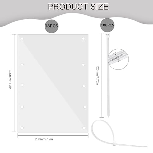 Pet Cage Liner Protection, Rabbit Cage Plastic Panels, 18 PCS Cage Urine Guard for Rabbit, Guinea Pig, Hamster, Hedgehog, Chinchilla, Ferret, Bunny - Transparent, 11.8"x7.9" - size: 18PCS,11.8"x7.9"