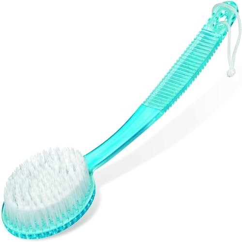 Shower Scrubber Brush, Long Handle, Random Color (1 Pack) - color: Random