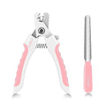 6" Dog Nail Clippers for Small, Medium and Large Breed Professional Pet Nail Trimmers -Suitable for Cats, Rabbits and Guinea Pigs with Safety Guard to Avoid Over Cutting (Pink) - color: Pink