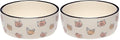 Pearhead Ceramic Cat Bowl, Holds 12 oz, Whisker-Friendly Pet Dish for Food and Water, Cute Cat Face Design (Pack of 2) - color: Blush Cat Faces, size: Bowl Set