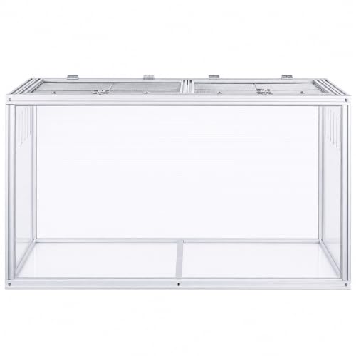 Large Hamster Cage 40x20x20 in, Acrylic Hamster Enclosure with Metal Frame | Chew-proof, Vent holes, Hinged top - size: 40.0"L x 20.0"W x 20.0"H